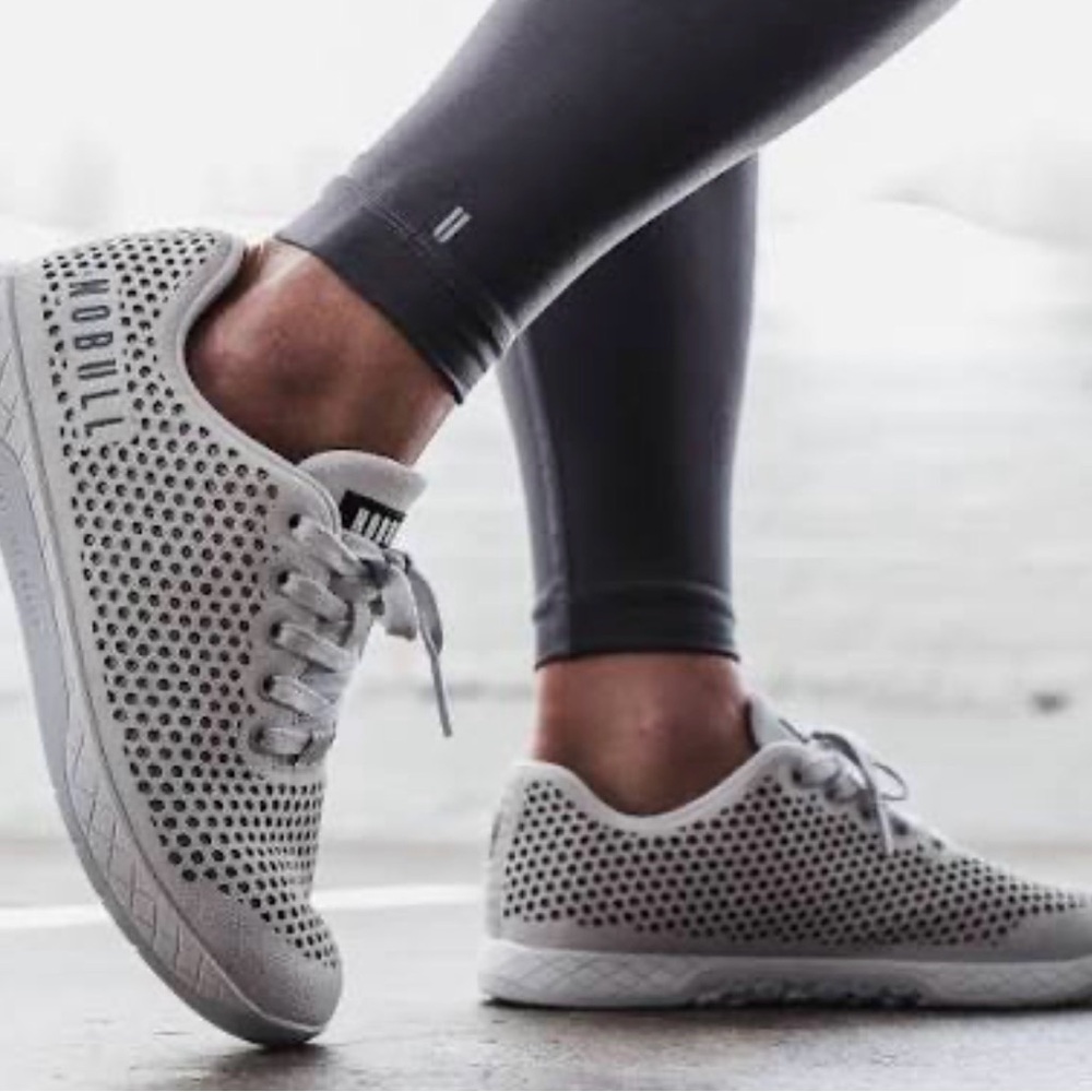 NOBULL Light Grey Suede Trainers
